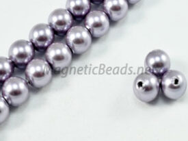 Magnetic Pearl Beads 6mm Round Lite Lilac (MPLL-206)